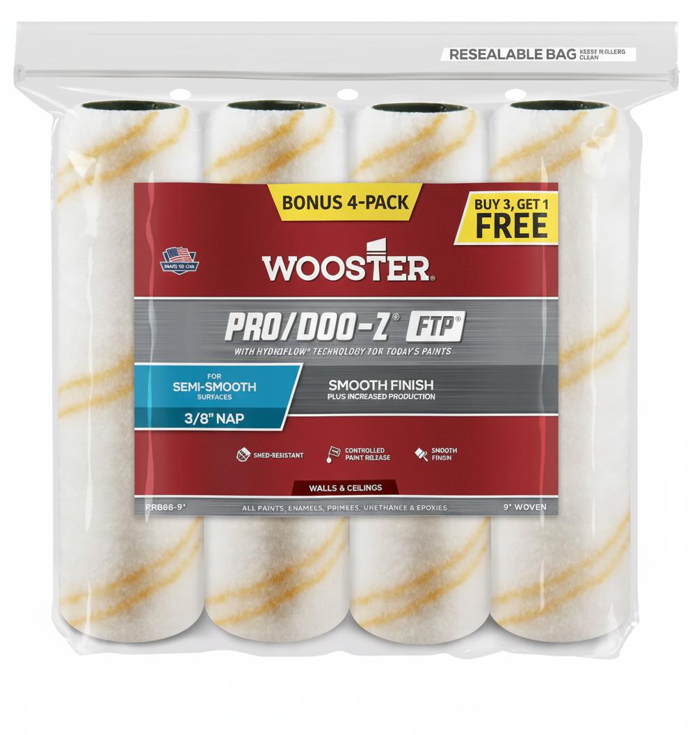 PRODOOZ 3/8 INCH ROOLER COVER 4 PACK